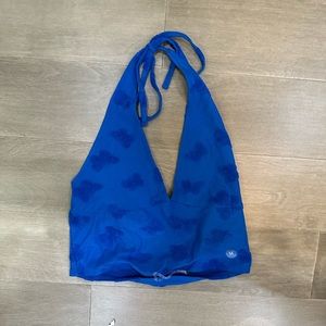 Royal blue halter top
